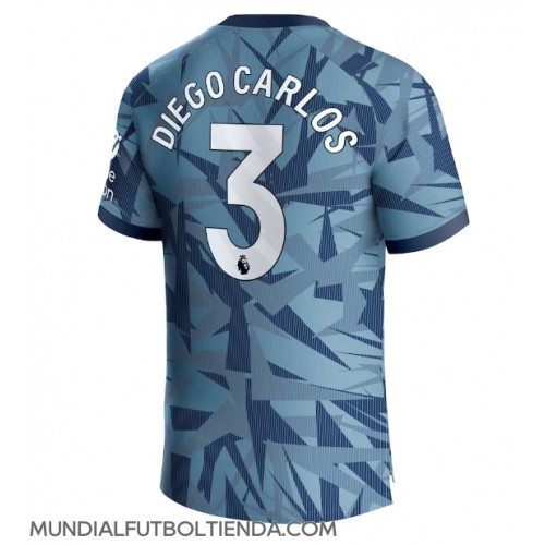 Camiseta Aston Villa Diego Carlos #3 Tercera Equipación Replica 2023-24 mangas cortas